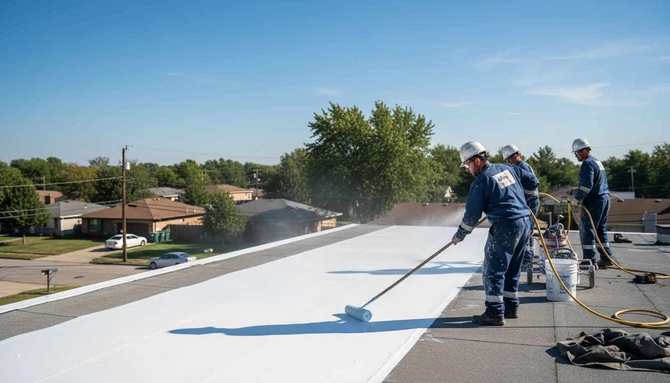 Commercial roof coating in Carmen, OK near me
